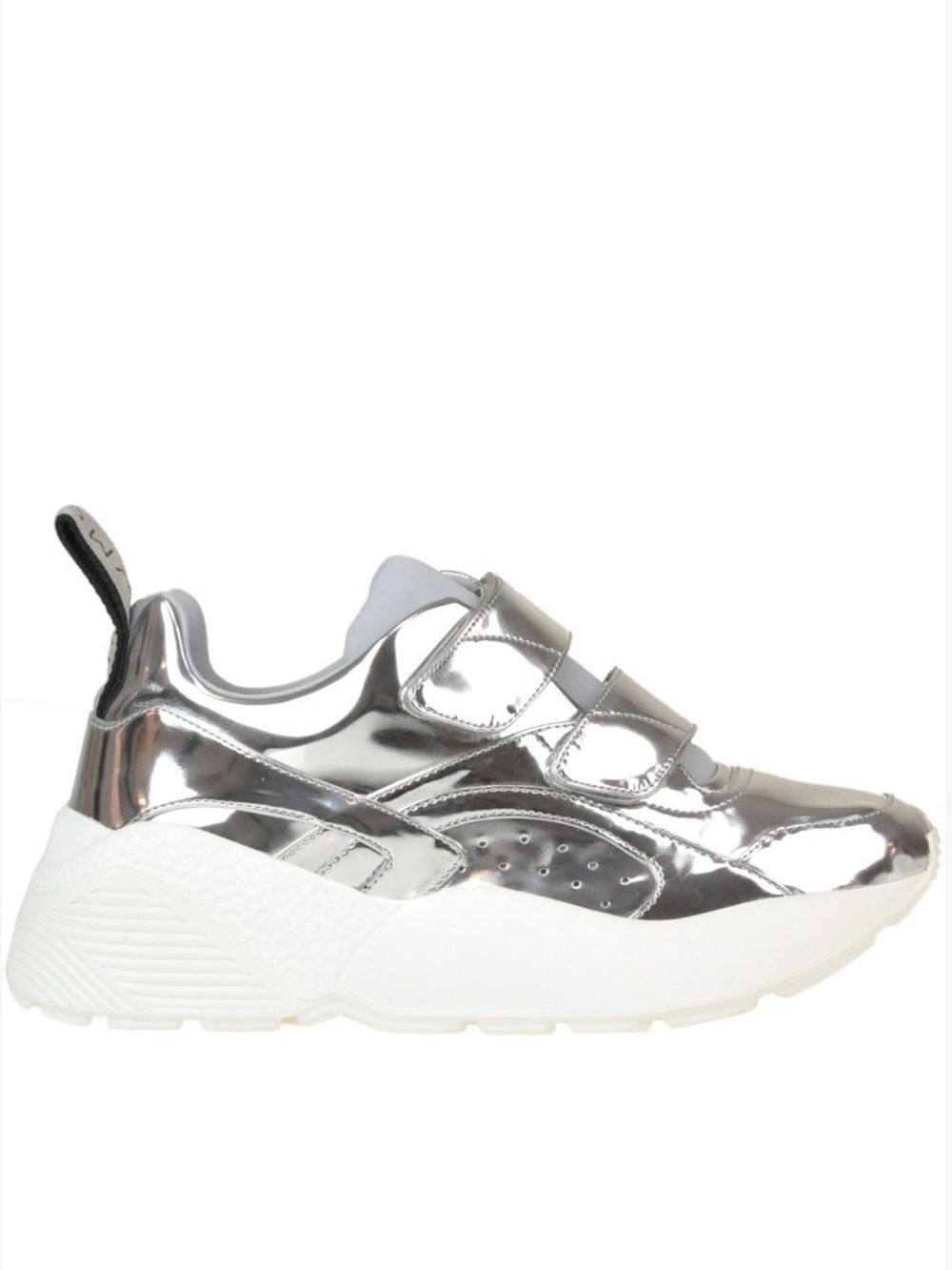 Stella McCartney Silver Eclypse Sneakers 38 Metallic Platform